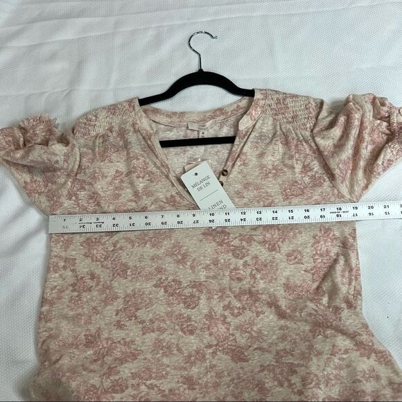 Como Vintage Cream‎ Light Pink Dainty Romaric Rose Print - Picture 3 of 7